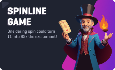 Play Spinline at BitPlay.ag | Classic & High-Risk Modes with Up to 65x Wins